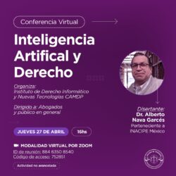 Conferencia Virtual Inteligencia Artificial y Derecho