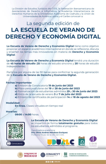 Escuela de Verano de Derecho y Economía Digital (2da versión)